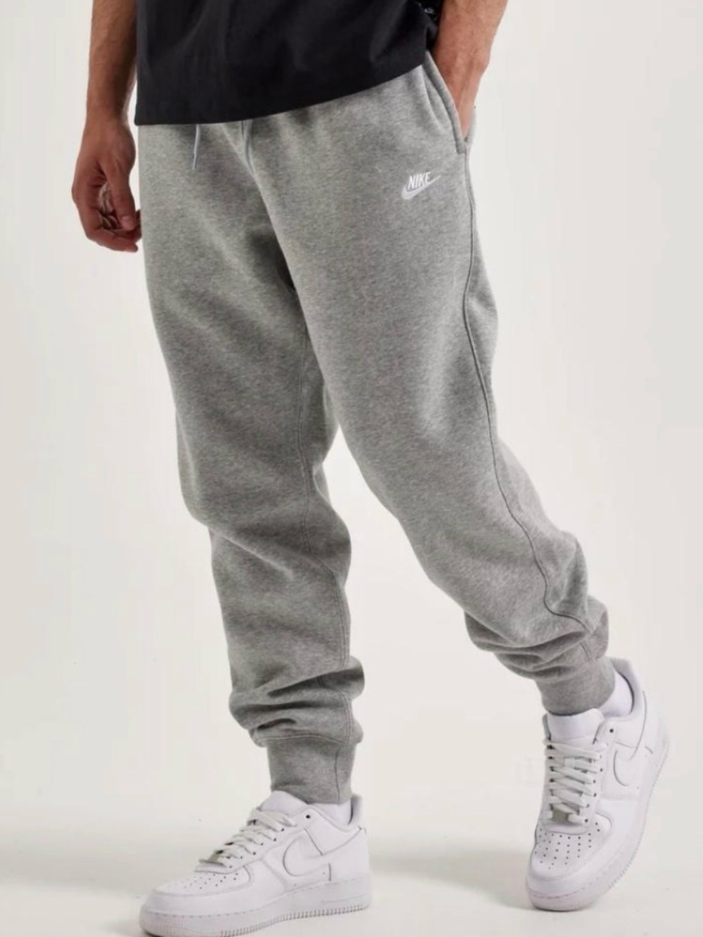 Nike Sportswear Club Fleece Gray Jogger Sweatpants